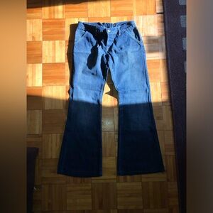 Blue Denim Flare Jeans